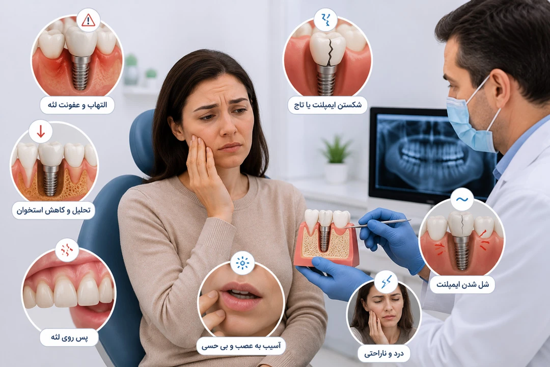 عوارض ایمپلنت دندان